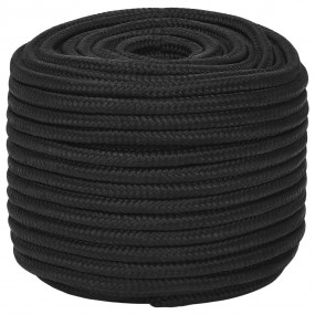 Boat Rope Full Black 0.55 " 328.1 ' Polypropylene