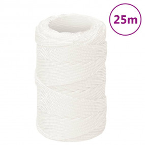 Boat Rope Full White 0.08 " 82.0 ' Polypropylene