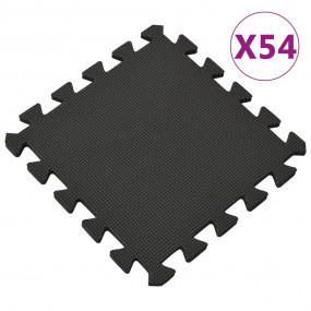Floor Mats 54 pcs 4,86 EVA Foam Black