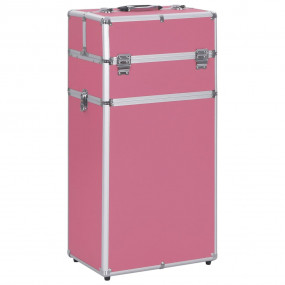 Make-up Trolley Aluminum Pink