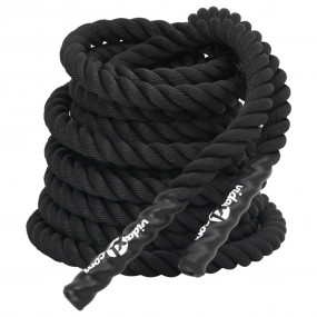Battle Rope Black 49.2 ' 24.3 lb Polyester