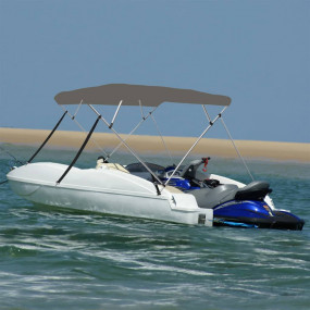 4-bow Bimini Top Grey 95.7x82.7x53.9"