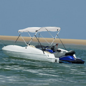 3-bow Bimini Top with Sidewalls 72.0x(60.6-65.7)x53.9"