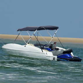 3-bow Bimini Top with Sidewalls 72.0x(66.9-71.7)x53.9"