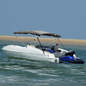 4-bow Bimini Top with Mesh Sidewalls 95.7x(78.7-83.9)x5...