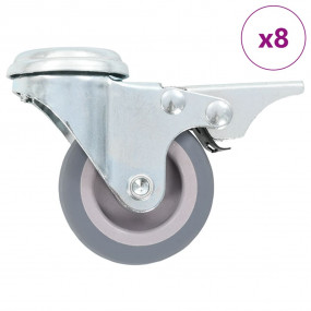 8 pcs Bolt Hole Swivel Casters 1.97 " (2x143423)
