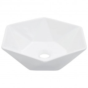 Wash Basin 16.1x14.4x4.7" Ceramic White