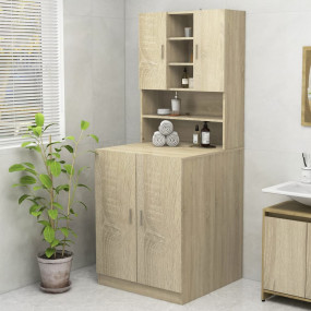 Washing Machine Cabinet Sonoma Oak 27.8x10.0x35.4"
