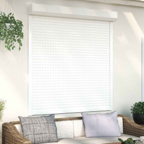 Roller Shutter Aluminum 55.1x59.1" White