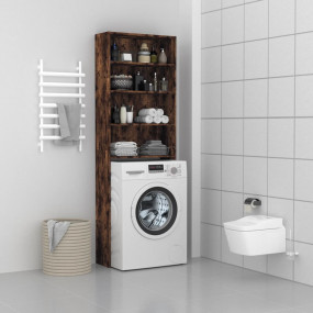 Washing Machine Cabinet Smoked Oak 25.2x9.4x74.8"