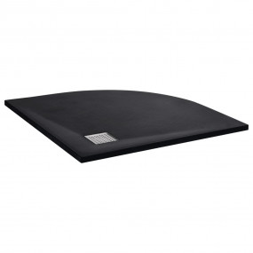 Shower Tray SMC Black 35.4x35.4"