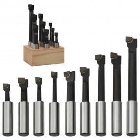 Boring Cutters 9 pcs 0.47 " with Wood Base