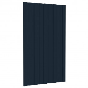 Roof Panels 12 pcs Galvanized Steel Anthracite 31.5x17....