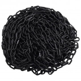 Warning Chain Black 98.4 ' 0.24 " Plastic