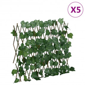 Artificial Grape Leaf Trellis Expandable Green 5 pcs 74...