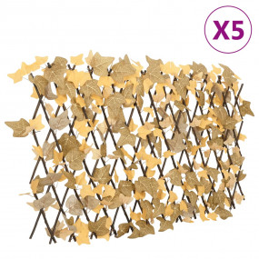 Artificial Maple Leaf Trellis Expandable Orange 5 pcs 7...
