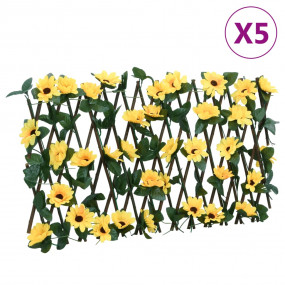 Artificial Ivy Trellis Expandable 5 pcs Yellow 70.9x7.9...