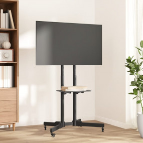 Imag:TV Stand on Wheels 32-70 Inch Screen Max VESA 23.62x15.75 110.2 lb