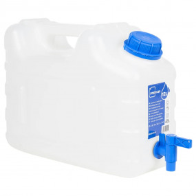 Water Container with Tap Transparent 2.6 gal Plastic