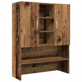 Washing Machine Cabinet Old Wood 27.8x10.0x35.4"