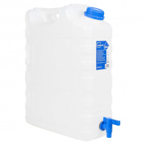 Water Container with Tap Transparent 5.3 gal Plastic