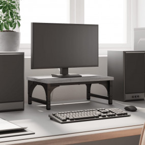 Monitor Stand Grey Sonoma 14.6x9.1x5.5" Engineered Wood