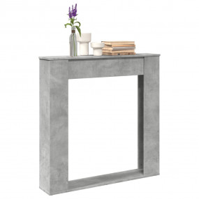 Fireplace Surround Concrete Grey 39.4x7.9x39.4" Enginee...