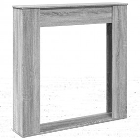 Fireplace Surround Grey Sonoma 39.4x7.9x39.4" Engineere...