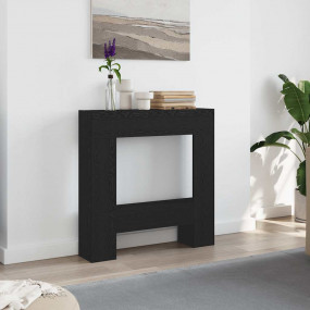 Fireplace Surround Black Oak 31.9x7.1x32.3" Engineered ...