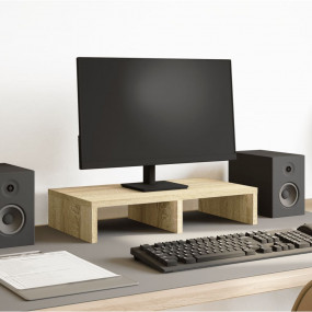 Monitor Stand Sonoma Oak 19.7x10.6x3.9" Engineered Wood