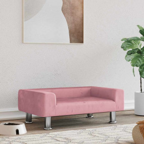 Dog Bed Pink 70x45 x 10.4 " Velvet