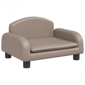 Dog Bed Cappuccino 50x40 x 11.8 " Faux Leather