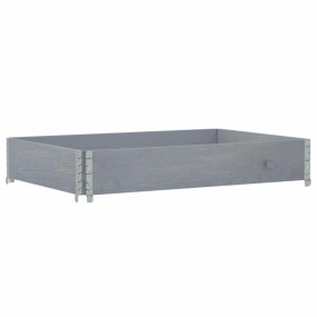 Pallet Collar Grey 47.2x31.5" Solid Wood Pine