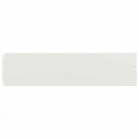 Lawn Edgings 10 pcs White 9.8x40.6" Cold-rolled Steel