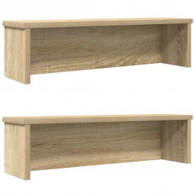Kitchen Racks Stackable 2 pcs Sonoma Oak 23.6x5.9x6.3"