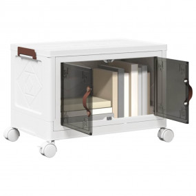 Stackable Storage Box with Wheels 7.4 gal 19.1x11.6x13....