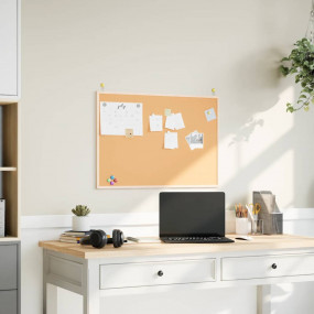 Cork Board with Solid Pine Wood Frame 31.5x21.7"