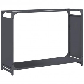 Firewood Rack Anthracite 35.4x11.0x25.6" Cold-rolled st...