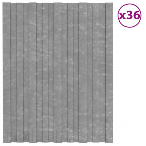 Roof Panels 36 pcs Galvanized Steel Silver 23.6x17.7"