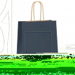 Paper Bags 50 pcs with Handles Blue 18x8x22 cm