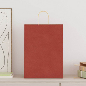 Paper Bags 50 pcs with Handles Red 32x17x44 cm