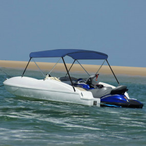 2 Bow Bimini Top Navy Blue 70.9x59.1x43.3"