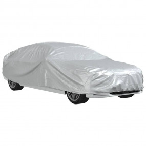 Car Cover for Sedan with Buckle Straps Full Silver M PE...