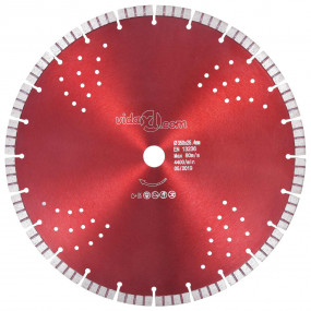 Diamond Cutting Disc with Turbo and Holes Steel 13.78 "