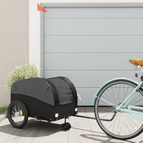 Bike Trailer Black 99.2 lb Iron