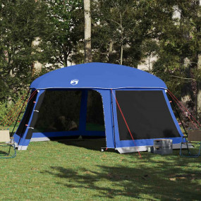 Pool Tent with Removable Fly & Mesh Walls Azure Blue 24...