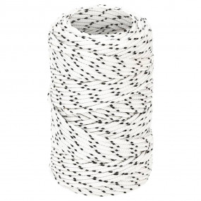 Braided Boat Rope White 0.08 "x164.0 ' Polyester