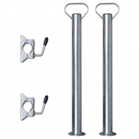 2 Support Tubes with 2 Split Clamps for 1.9" Jockey Whe...