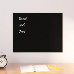 Wall-mounted Magnetic Board Black 19.7"x15.7" Tempered ...