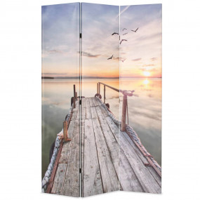 Folding Room Divider 47.2x66.9" Lake